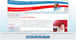 Desktop Screenshot of prinzengarde-andernach.com